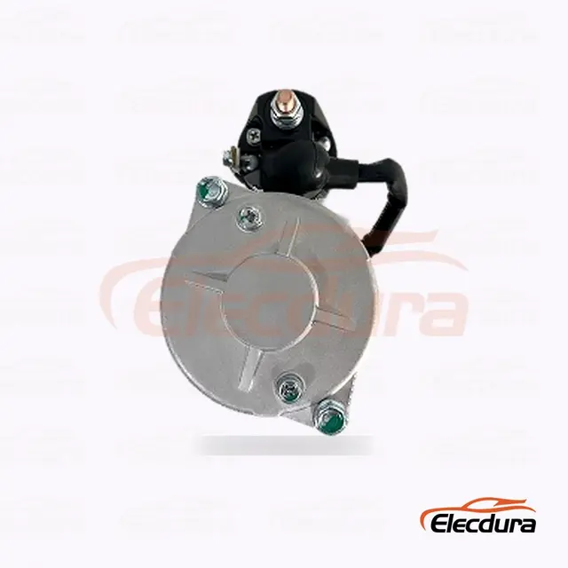 FYD147-M 4M50 Sany DH820-6 Equipment Starter Motor, 24V 5.0kW 11 Teeth, Complete Side View - Starter Motor Brush Spring Pressure and Holder Inspection