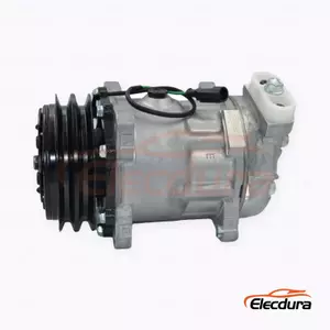 7H15 24V A2 125 mm Heavy-Duty A/C Compressor for Sinotruk Wangpai twin-A truck version