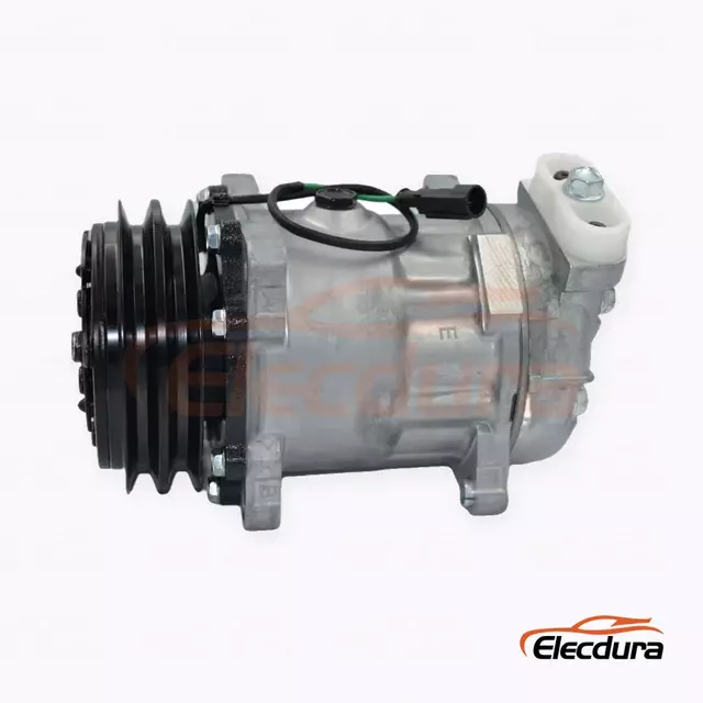 7H15 24V A2 125 mm Heavy-Duty A/C Compressor for Sinotruk Wangpai twin-A truck version