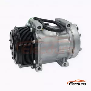7H15 24V 8PK 119 mm Heavy-Duty A/C Compressor for Dongfeng Tianjin 8PK truck version