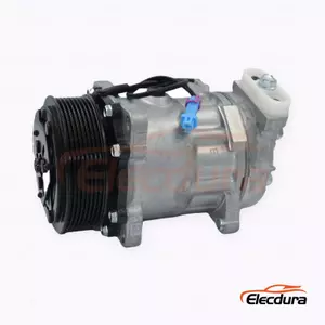 7H15 24V 8PK 119 mm Heavy-Duty A/C Compressor for Shacman Delong 3000 truck