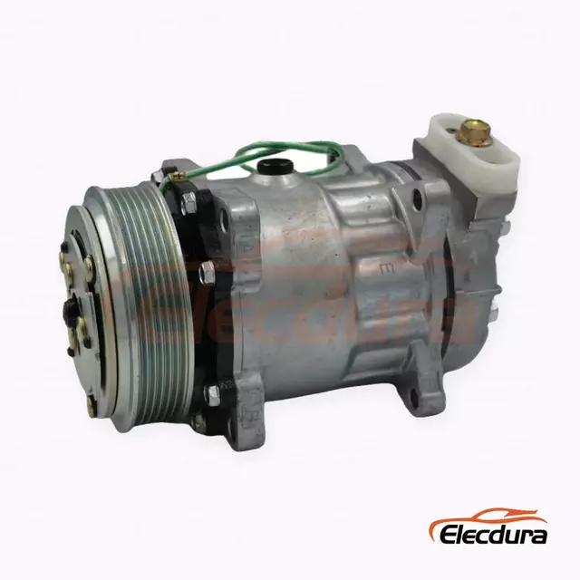 7H15 24V 6PK 119 mm Heavy-Duty A/C Compressor for SAIC Hongyan Kingkan heavy truck