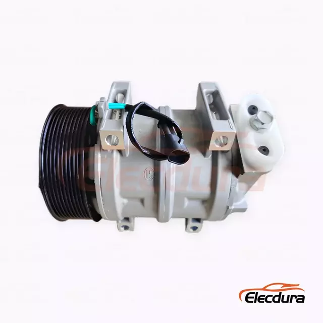 10K17A 24V PV10 130 mm left-15-degree flare Heavy-Duty A/C Compressor for FAW Jiefang JH6 truck