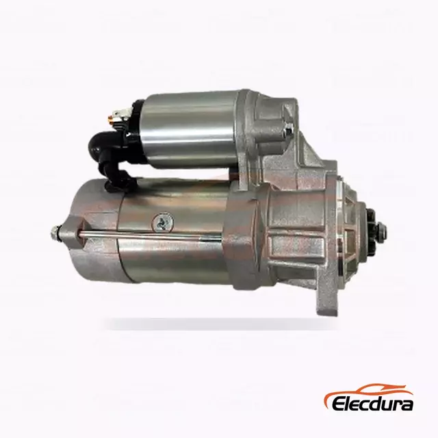 D&eacute;marreur Kubota UD13988S, 12 V, 2,00 kW, 9 dents, vue du terminal arri&egrave;re