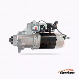 Heavy-Duty 24V 9.0kW 11 Teeth CW Starter Motor, Complete Side View