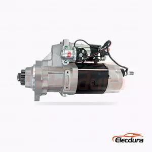 Heavy-Duty 24V 9.0kW 11 Teeth CW Starter Motor, Complete Side View