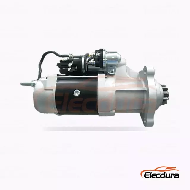 R335-7 Cummins Starter Motor, 24V 8.3kW 11 Teeth, Complete Side View