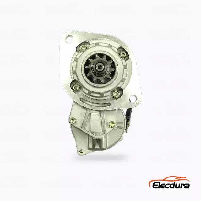 6008634410 Komatsu PC128U1 Cummins 6B Starter Motor Distributor, Drive-End Front View
