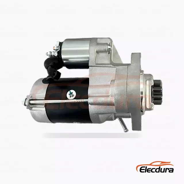 23300-EB71E Hitachi-Type Starter Motor, 12V 2.8kW 10 Teeth, Rear Terminal View