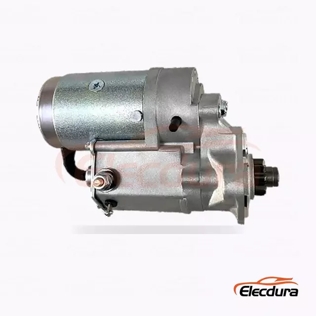 28100-87316 Daihatsu Rocky og Fourtrak startmotor, 12V 2,2kW 9 t&aelig;nder, bagfra terminalvisning