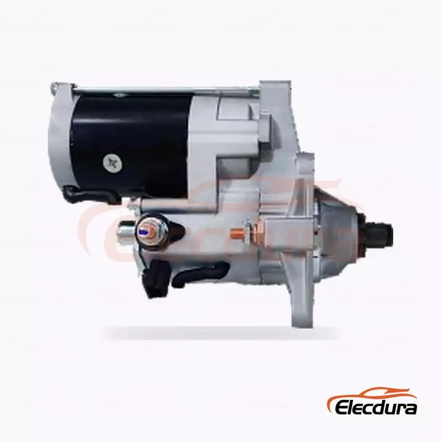 300N10464 New Holland Starter Motor, 12V 232kW 10 Teeth, Rear Terminal View