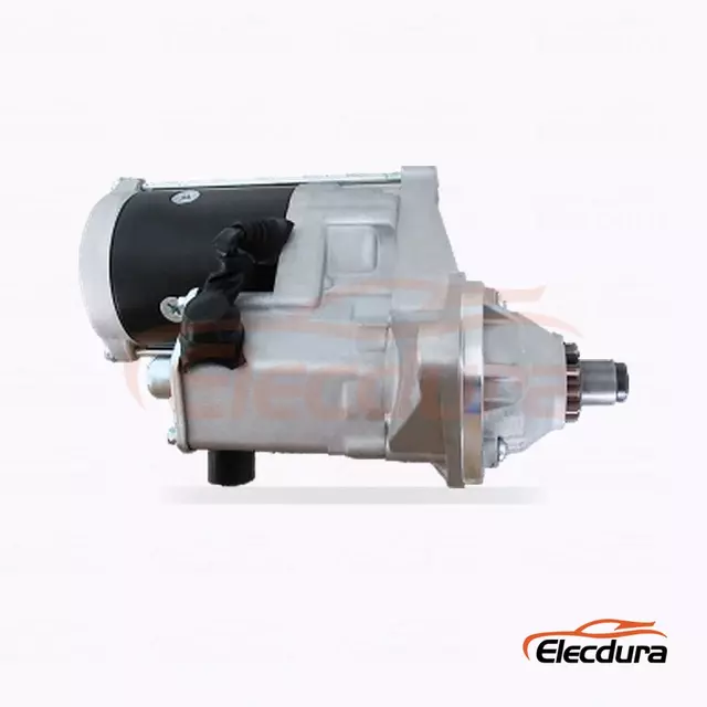 128000-2450 Isuzu 6SA1 Diesel Engine Starter Motor, 24V 5.5kW 11 Teeth, Complete Side View