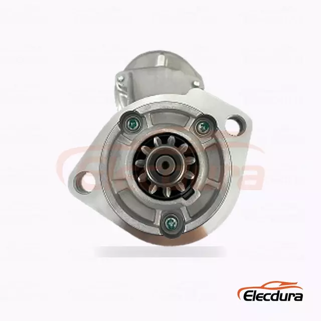 128000-4110 Toyota Forklift and Industrial Equipment Starter Motor, 12V 2.5kW 11 Teeth, Complete Side View