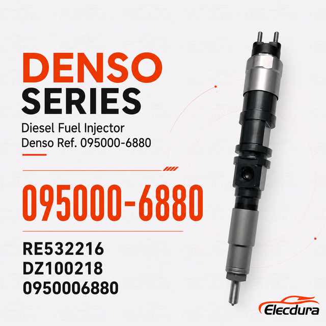 Denso Ref. 095000-6880 Diesel Injector for John Deere 4045T 6068T