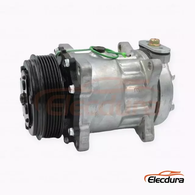 7H15 24V 6PK 119 mm Heavy-Duty A/C Compressor for Sinotruk HOWO A7 truck