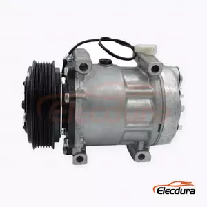7H15 24V 6PK 119 mm Heavy-Duty A/C Compressor for AGCO combine harvester