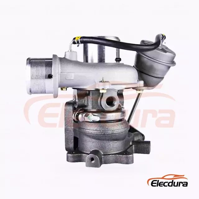 Elecdura RHF3 / VL36 Turbocharger 55222014 OE 55222014 complete assembly compressor and turbine housing view