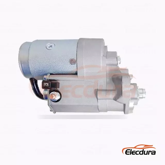 Motor de arranque de servicio pesado FYD348-N, 12 V, 2,0 kW, 9 dientes, vista del terminal trasero