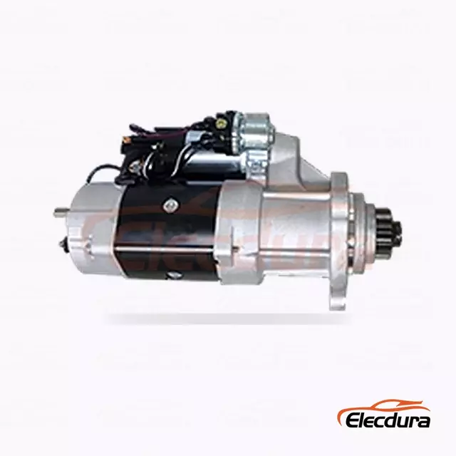 Motor Starter CW Tugas Berat 24V 9kW 11 Gigi, Tampilan Terminal Belakang