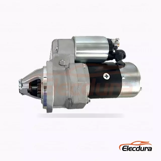 S25166 Hitachi-Type Starter Motor for Yanmar 4TNV84T, 24V 4.5kW 15 Teeth, Rear Terminal View