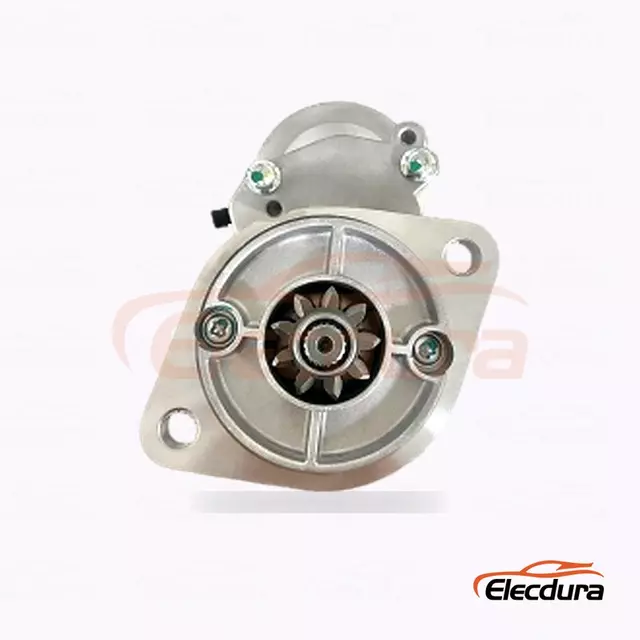 Motor de arranque de servicio pesado NISSAN SD25, 12 V, 2,0 kW, 9 dientes, vista lateral completa