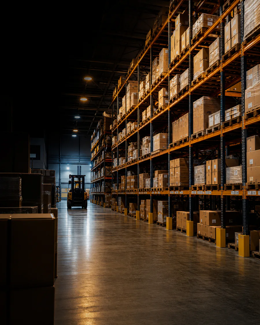 Warehouse inventory supporting wholesale turbo core distribution