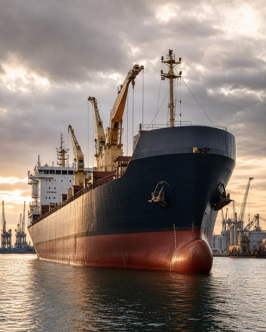 Cargo vessel representing marine and industrial diesel turbo core applications