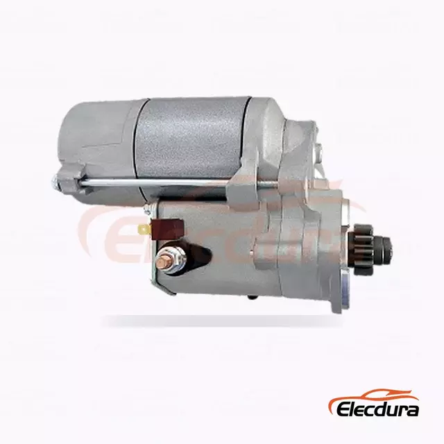 228000-2970 New Holland Compact Tractor Starter Motor, 12V 2.0kW 11 Teeth, Complete Side View