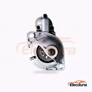 0001107057 Bosch Starter Motor, 12V 1.4kW 9 Teeth, Complete Side View