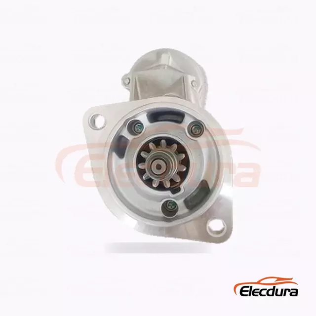 128080-9504 Motorino di avviamento industriale con Denso, 12 V 2,5 kW 13 denti, vista laterale completa