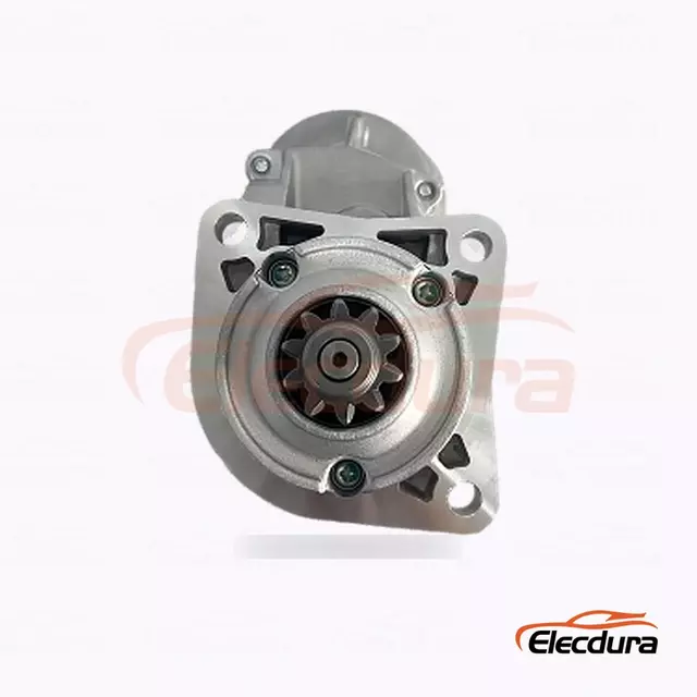 228000-1350 Caterpillar Backhoe Loader Starter Motor, 12V 2.7kW 10 Teeth, Rear Terminal View