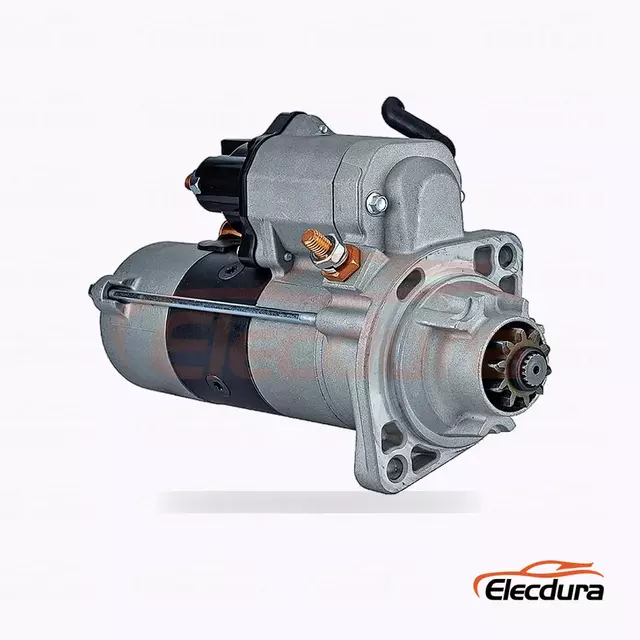 4996707 Moteur de d&eacute;marreur Cummins ISB6.7 24 V 4,8 kW 10T en gros, vue de face de l'extr&eacute;mit&eacute; d'entra&icirc;nement
