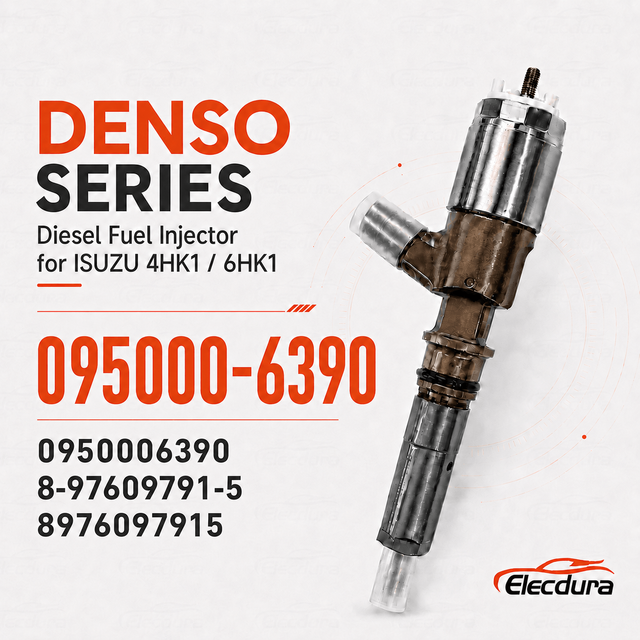 095000-6390 common rail diesel injector for ISUZU 4HK1 6HK1