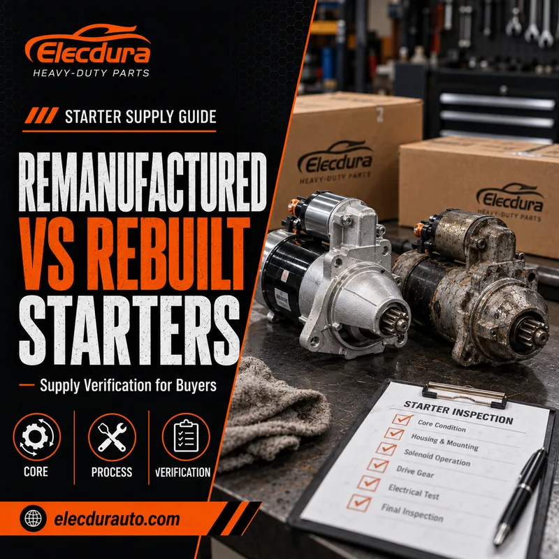 Reman vs Rebuilt Starters: Verify the Supply Claim