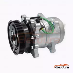 5H14 24V 5PK 124 mm Heavy-Duty A/C Compressor for Dongfeng Tianlong Renault truck