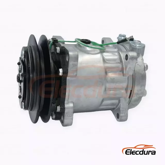 7H15 24V B1 146 mm Heavy-Duty A/C Compressor for Sumitomo excavator top-port