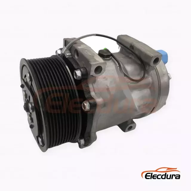 7H15 12V 10PK 119 mm Heavy-Duty A/C Compressor for New Holland agricultural equipment