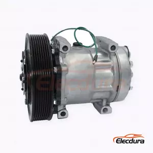 7H15 24V 8PK 166 mm Heavy-Duty A/C Compressor for CAMC Hanma Hummer truck 8PK version