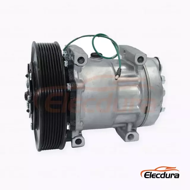 7H15 24V 8PK 166 mm Heavy-Duty A/C Compressor for CAMC Hanma Hummer truck 8PK version