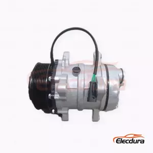 7H15 24V 8PK 119 mm Heavy-Duty A/C Compressor for SANY National VI heavy truck