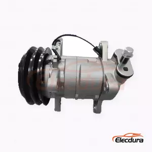 10S13G 12V A2 132 mm Heavy-Duty A/C Compressor for XCMG 60 excavator