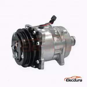 505 12V A1 125 mm Heavy-Duty A/C Compressor for Caterpillar 305 excavator and Bobcat loader