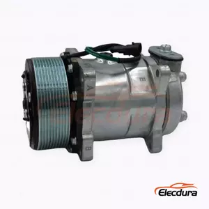 5H14 24V 10PK 119 mm Heavy-Duty A/C Compressor for FAW Jiefang Long V O-ring-port