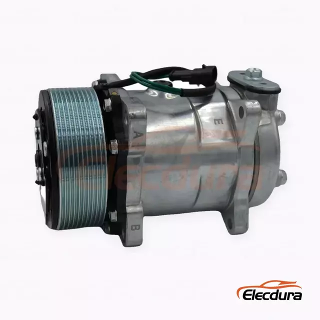 5H14 24V 10PK 119 mm Heavy-Duty A/C Compressor for FAW Jiefang Long V O-ring-port