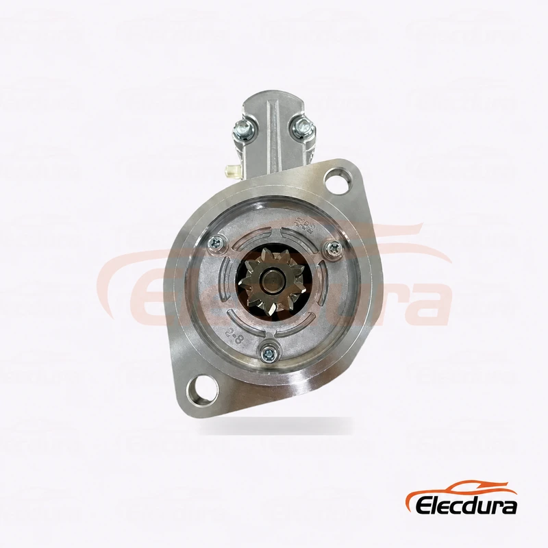 Heavy-duty starter motor side view for starter motor testing and replacement matching