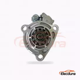 Heavy-Duty 12V 11 Teeth CW Starter Motor, Complete Side View