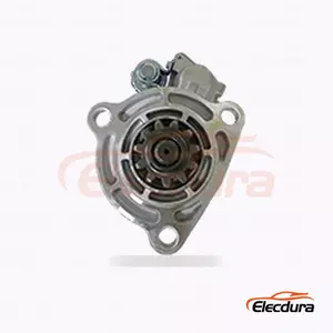Heavy-Duty 12V 11 Teeth CW Starter Motor, Complete Side View