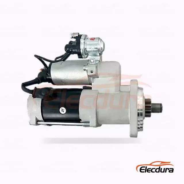 S1172S 헤비듀티 스타터 모터, 24V 4.0kW 11톱니, 전체 측면도