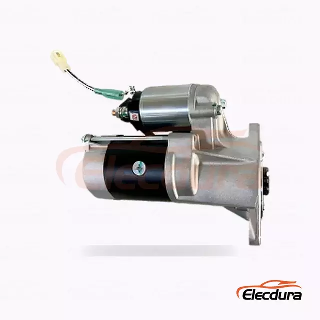 D&eacute;marreur de type Hitachi S13-555, 12 V, 2,8 kW, 9 dents, vue du terminal arri&egrave;re