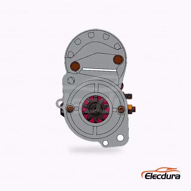 3266A00100 Mitsubishi S4S Starter Motor Wholesale Supply, Drive-End Front View